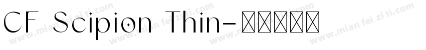 CF Scipion Thin字体转换